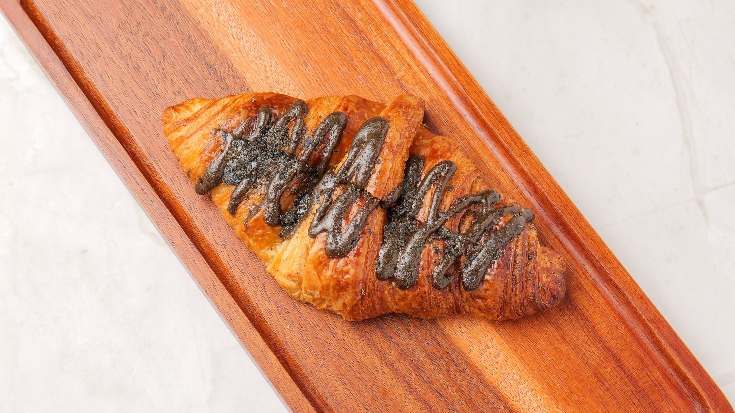 Black Sesame Almond Croissant